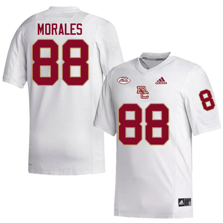 Boston College Eagles #88 Kamari Morales College Football Jerseys Stitched-White